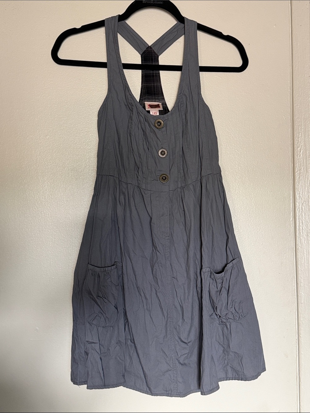 Mossimo Supply Co. XS Gray Casual Mini Dress W/ Pockets